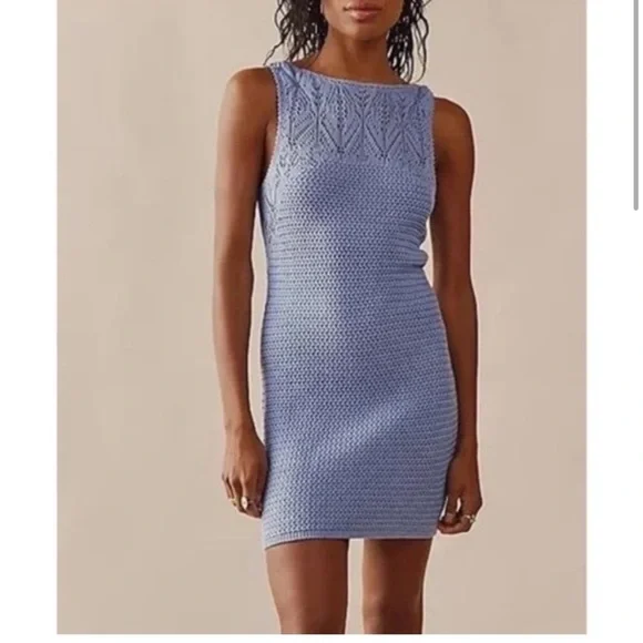 Free People Beach Knit Dress Bathing Suit Cover Summer Dress - Picture 12 of 13